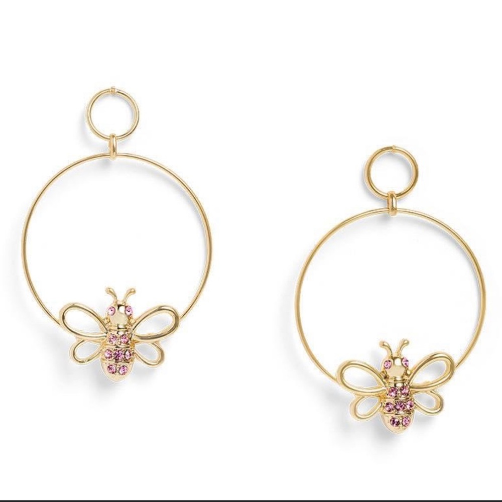 Mary Kay “You Can Do It” Bumble Bee hoop earrings.